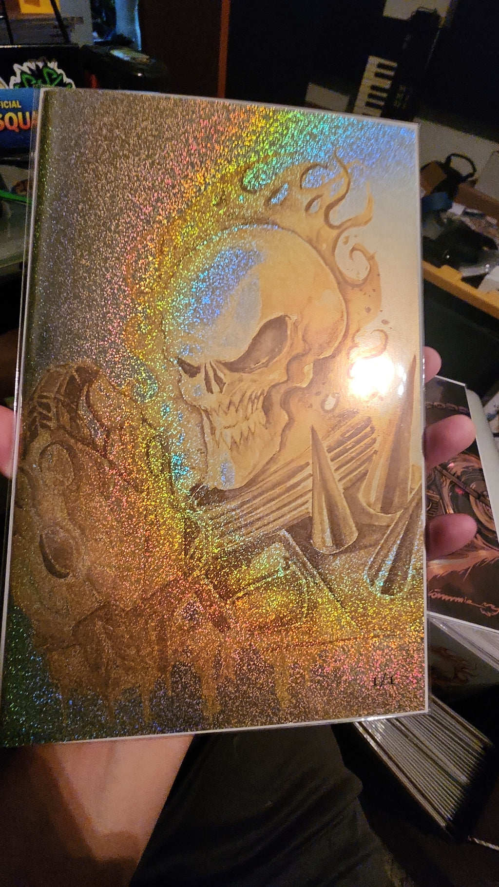 1/1 Gold Görkem Rider - Görkem Demir Sketch Book Confetti Foil Cover D