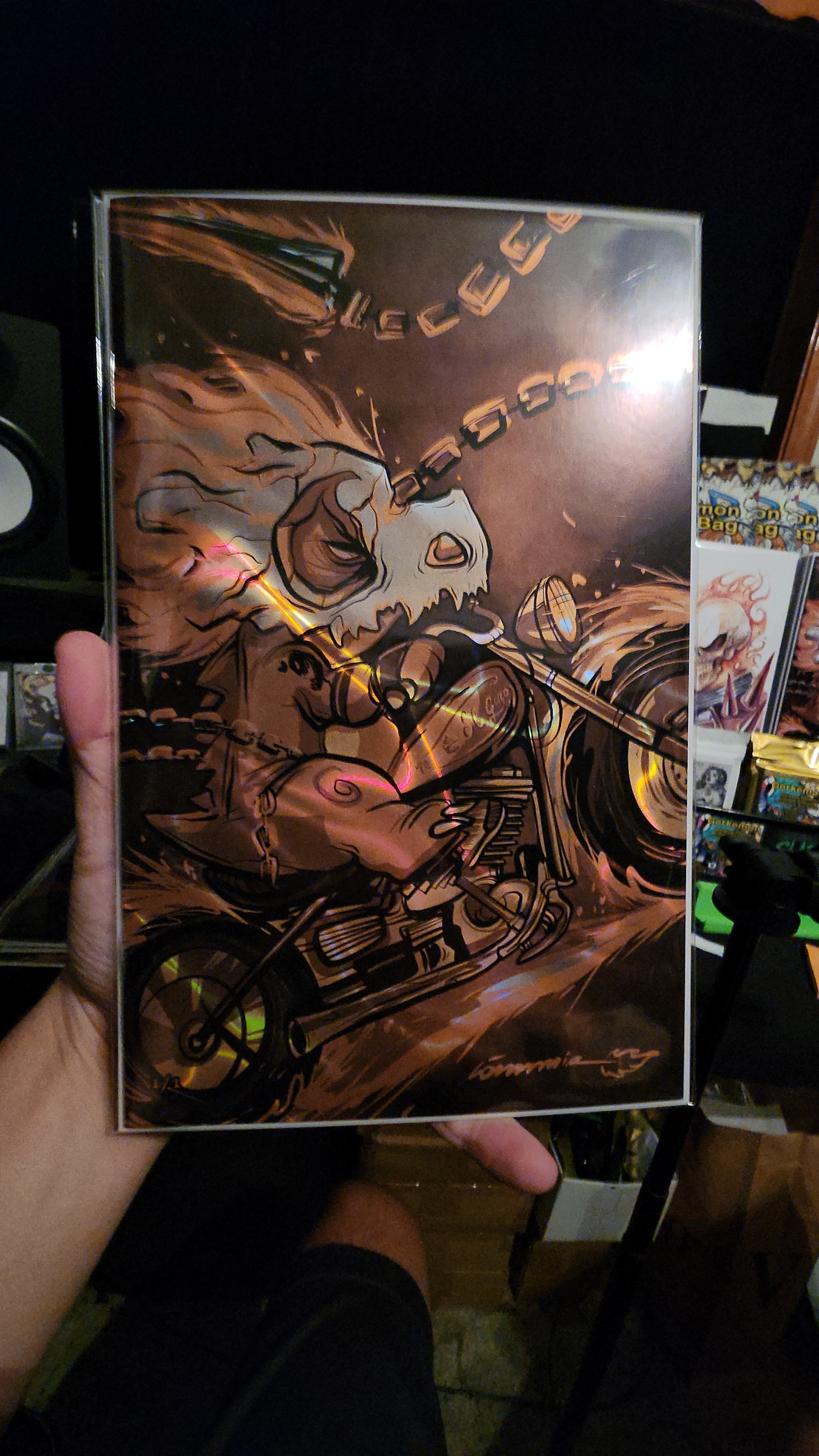 1/1 Gold Q Rider Görkem Demir Sketch Book Lava Foil Cover D