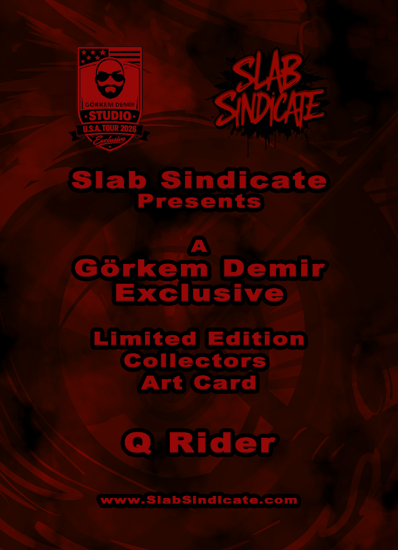 *Pre-order*  Q Rider Card Pack - Görkem Demir Limited Edition Collectors Art Card - Chances for Cardstock, Foil, Metal, Gold, Negative, and 1/1s
