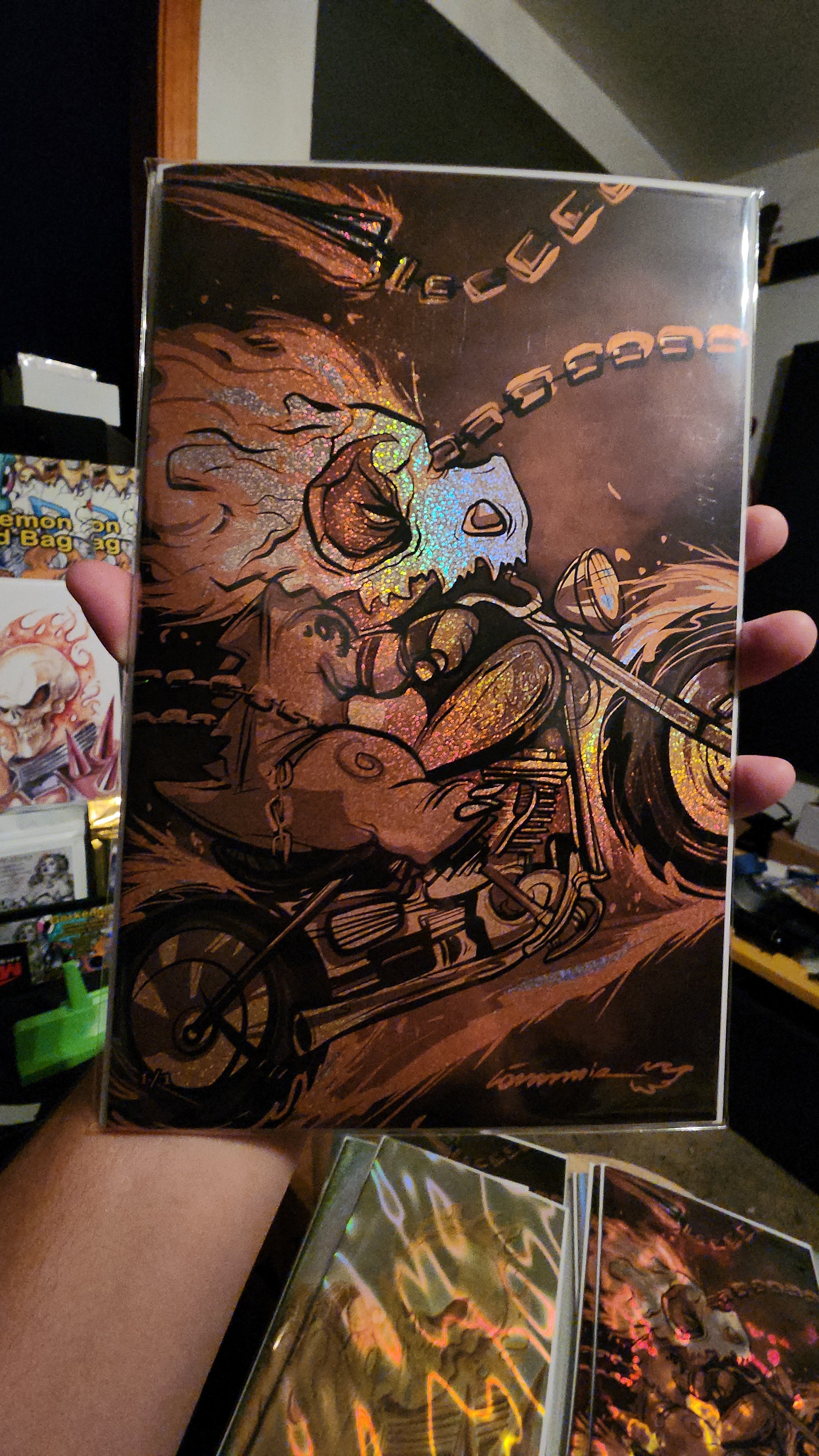 1/1 Gold Q Rider Görkem Demir Sketch Book Confetti Foil Cover D