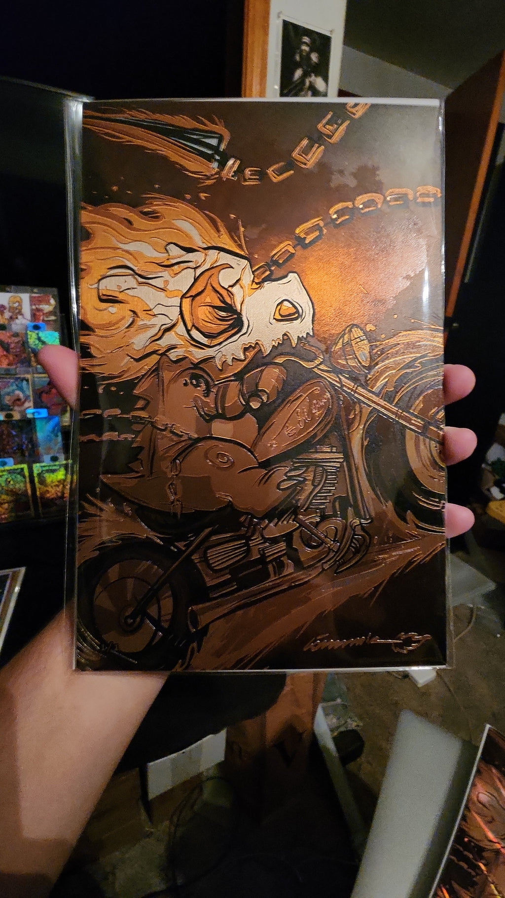 1/1 Gold Q Rider Görkem Demir Sketch Book Textured Metal Cover D