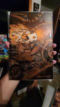 1/1 Gold Q Rider Görkem Demir Sketch Book Textured Metal Cover D