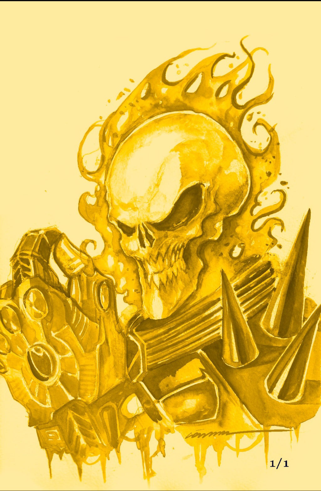 1/1 Gold Görkem Rider - Görkem Demir Sketch Book Lava Foil Cover D