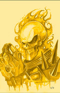 Gold 1/1 Görkem Rider Textured Metal Book - Terrificon Exclusive - by Görkem Demir - Cover A
Gold Textured Metal Limited to 1